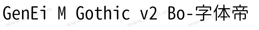 GenEi M Gothic v2 Bo字体转换